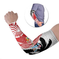 Fiji and Tonga Rugby Custom Arm Sleeves Flying Fijians Ikale Tahi Together Pacific - Polynesian Pride