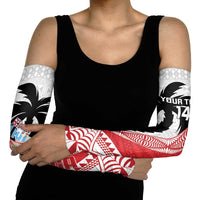 Fiji and Tonga Rugby Custom Arm Sleeves Flying Fijians Ikale Tahi Together Pacific - Polynesian Pride
