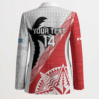 Fiji and Tonga Rugby Custom Blazer Flying Fijians Ikale Tahi Together Pacific - Polynesian Pride