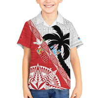 Fiji and Tonga Rugby Custom Family Matching Puletasi and Hawaiian Shirt Flying Fijians Ikale Tahi Together Pacific - Polynesian Pride