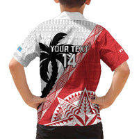 Fiji and Tonga Rugby Custom Family Matching Tank Maxi Dress and Hawaiian Shirt Flying Fijians Ikale Tahi Together Pacific - Polynesian Pride