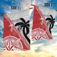 Fiji and Tonga Rugby Custom Garden Flag Flying Fijians Ikale Tahi Together Pacific - Polynesian Pride