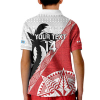 Fiji and Tonga Rugby Custom Kid Polo Shirt Flying Fijians Ikale Tahi Together Pacific - Polynesian Pride