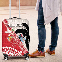 Fiji and Tonga Rugby Custom Luggage Cover Flying Fijians Ikale Tahi Together Pacific - Polynesian Pride
