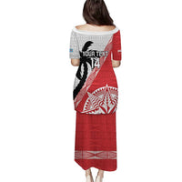 Fiji and Tonga Rugby Custom Puletasi Flying Fijians Ikale Tahi Together Pacific - Polynesian Pride