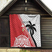 Fiji and Tonga Rugby Custom Quilt Flying Fijians Ikale Tahi Together Pacific - Polynesian Pride