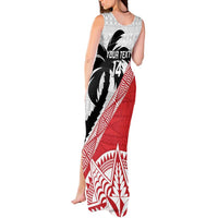 Fiji and Tonga Rugby Custom Tank Maxi Dress Flying Fijians Ikale Tahi Together Pacific - Polynesian Pride