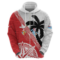 Fiji and Tonga Rugby Custom Zip Hoodie Flying Fijians Ikale Tahi Together Pacific - Polynesian Pride