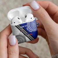 Fiji an Samoa Rugby Custom AirPods Case Flying Fijians Manu Samoa Together Pacific LT14 - Polynesian Pride