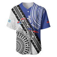 Fiji an Samoa Rugby Custom Baseball Jersey Flying Fijians Manu Samoa Together Pacific - Polynesian Pride