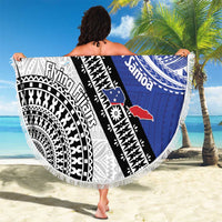 Fiji an Samoa Rugby Custom Beach Blanket Flying Fijians Manu Samoa Together Pacific - Polynesian Pride
