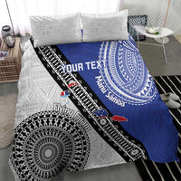 Fiji an Samoa Rugby Custom Bedding Set Flying Fijians Manu Samoa Together Pacific - Polynesian Pride