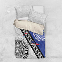 Fiji an Samoa Rugby Custom Bedding Set Flying Fijians Manu Samoa Together Pacific - Polynesian Pride