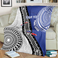 Fiji an Samoa Rugby Custom Blanket Flying Fijians Manu Samoa Together Pacific - Polynesian Pride
