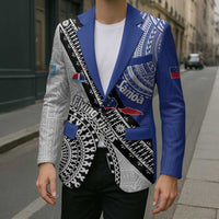 Fiji an Samoa Rugby Custom Blazer Flying Fijians Manu Samoa Together Pacific - Polynesian Pride
