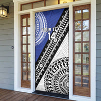 Fiji an Samoa Rugby Custom Door Cover Flying Fijians Manu Samoa Together Pacific - Polynesian Pride