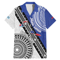 Fiji an Samoa Rugby Custom Family Matching Mermaid Dress and Hawaiian Shirt Flying Fijians Manu Samoa Together Pacific - Polynesian Pride