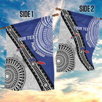 Fiji an Samoa Rugby Custom Garden Flag Flying Fijians Manu Samoa Together Pacific - Polynesian Pride