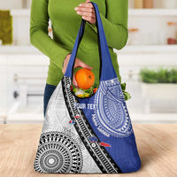 Fiji an Samoa Rugby Custom Grocery Bag Flying Fijians Manu Samoa Together Pacific - Polynesian Pride