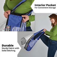 Fiji an Samoa Rugby Custom Grocery Bag Flying Fijians Manu Samoa Together Pacific - Polynesian Pride