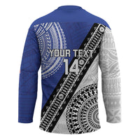 Fiji an Samoa Rugby Custom Hockey Jersey Flying Fijians Manu Samoa Together Pacific - Polynesian Pride
