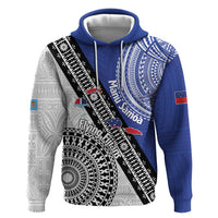 Fiji an Samoa Rugby Custom Hoodie Flying Fijians Manu Samoa Together Pacific - Polynesian Pride
