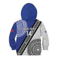 Fiji an Samoa Rugby Custom Kid Hoodie Flying Fijians Manu Samoa Together Pacific - Polynesian Pride