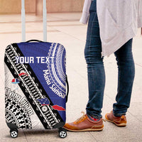 Fiji an Samoa Rugby Custom Luggage Cover Flying Fijians Manu Samoa Together Pacific - Polynesian Pride