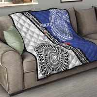 Fiji an Samoa Rugby Custom Quilt Flying Fijians Manu Samoa Together Pacific - Polynesian Pride