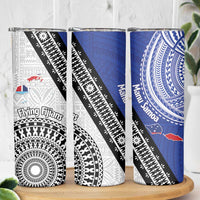 Fiji an Samoa Rugby Skinny Tumbler Flying Fijians Manu Samoa Together Pacific - Polynesian Pride