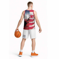 USA and Japan Rugby Custom Basketball Jersey Eagles Brave Blossoms Together Pacific LT14 - Polynesian Pride