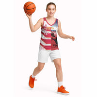 USA and Japan Rugby Custom Basketball Jersey Eagles Brave Blossoms Together Pacific LT14 - Polynesian Pride
