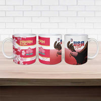 USA and Japan Rugby Ceramic Mug Eagles Brave Blossoms Together Pacific LT14 - Polynesian Pride