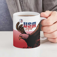 USA and Japan Rugby Ceramic Mug Eagles Brave Blossoms Together Pacific LT14 - Polynesian Pride
