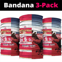 USA and Japan Rugby Custom Neck Gaiter Eagles Brave Blossoms Together Pacific - Polynesian Pride