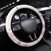USA and Japan Rugby Steering Wheel Cover Eagles Brave Blossoms Together Pacific LT14 Universal Fit Red - Polynesian Pride