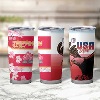 USA and Japan Rugby Tumbler Cup Eagles Brave Blossoms Together Pacific - Polynesian Pride