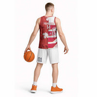 Canada and Japan Rugby Custom Basketball Jersey Canucks Brave Blossoms Together Pacific LT14 - Polynesian Pride