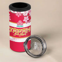 Canada and Japan Rugby 4 in 1 Can Cooler Tumbler Canucks Brave Blossoms Together Pacific LT14 - Polynesian Pride