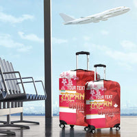 Canada and Japan Rugby Custom Luggage Cover Canucks Brave Blossoms Together Pacific LT14 - Polynesian Pride