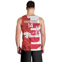 Canada and Japan Rugby Custom Men Tank Top Canucks Brave Blossoms Together Pacific LT14 - Polynesian Pride