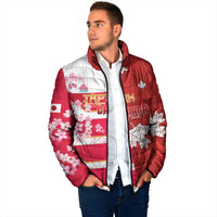 Canada and Japan Rugby Custom Padded Jacket Canucks Brave Blossoms Together Pacific LT14 - Polynesian Pride