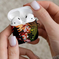 Hawaiian and Japanese AirPods Case Koi Fish With Kanaka Polynesian Tattoo LT14 - Polynesian Pride