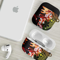 Hawaiian and Japanese AirPods Case Koi Fish With Kanaka Polynesian Tattoo LT14 - Polynesian Pride