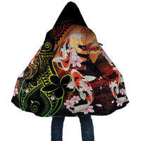 Hawaiian and Japanese Cloak Koi Fish With Kanaka Polynesian Tattoo - Polynesian Pride