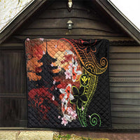 Hawaiian and Japanese Quilt Koi Fish With Kanaka Polynesian Tattoo LT14 - Polynesian Pride