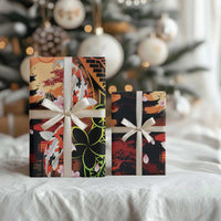 Hawaiian and Japanese Wrapping Paper Kanaka With Koi Fish Polynesian Tattoo LT14 - Polynesian Pride