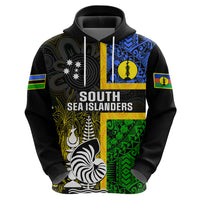 Personalised South Sea Islanders Hoodie Kanakas With New Caledonia Coat Of Arms LT14 - Polynesian Pride