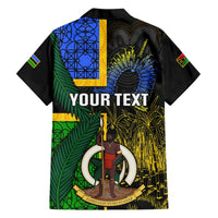 Personalised South Sea Islanders Hawaiian Shirt Kanakas With Vanuatu Coat Of Arms LT14 - Polynesian Pride