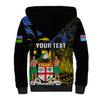 Personalised South Sea Islanders Sherpa Hoodie Kanakas With Fiji Coat Of Arms LT14 - Polynesian Pride